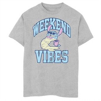Disney's Lilo & Stitch Boys 8-20 Weekend Vibes Stitch Husky Graphic Tee