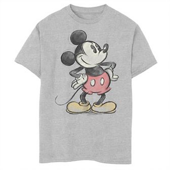 Disney's Mickey Mouse Boys 8-20 Color Sketch Husky Graphic Tee