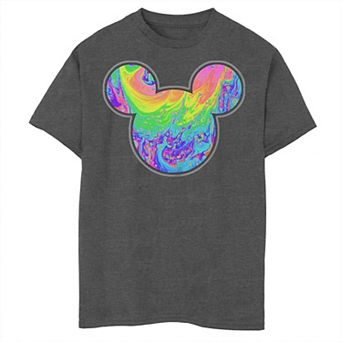 Disney's Mickey Mouse Boys 8-20 Swirling Colors Husky Graphic Tee