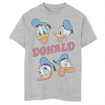 Disney's Donald Duck Boys 8-20 Happy Expressions Husky Graphic Tee