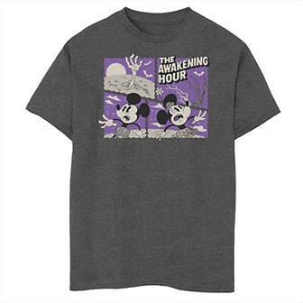 Disney's Mickey Mouse & Minnie Boys 8-20 The Awakening Hour Husky Graphic Tee