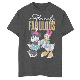 Disney's Minnie Mouse & Daisy Duck Boys 8-20 Already Fabulous Husky Graphic Tee