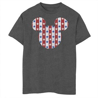 Disney's Mickey Mouse Boys 8-20 Stars & Stripes Husky Graphic Tee