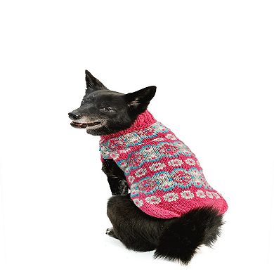 L Chilly Dog Rose Alpaca Dog Sweater