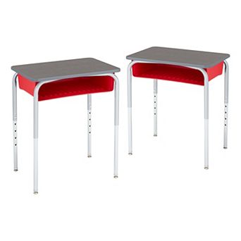 Learniture Structure Series Open Front School Desk (2 Pack)