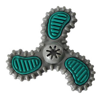 TPR Dental Spinner Dog Chew Toy for Light to Medium Chewers Durable Dental Care Fun