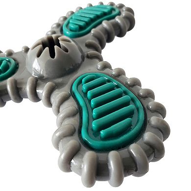 TPR Dental Spinner Dog Chew Toy for Light to Medium Chewers Durable Dental Care Fun