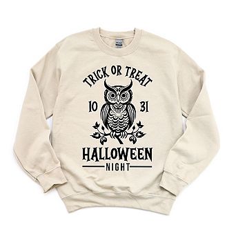 Trick or Treat Owl Sweatshirt