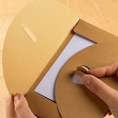 24 Pack Golden Craft Photo Gift Envelopes w/Heart Clasps White Postcard Included