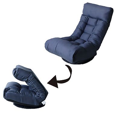 Adjustable Reclining Accent Rocking Chair Lazy Single Sofa With Footstool
