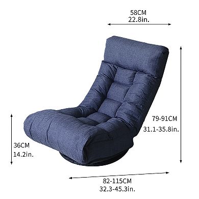 Adjustable Reclining Accent Rocking Chair Lazy Single Sofa With Footstool