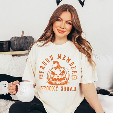 Proud Member Spooky Squad Garment Dyed Tees