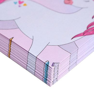 60 Sheets Unicorn Stationery Paper with 30 Envelopes for Kids, 7.25 x 10.2 In