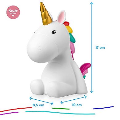 Cute Unicorn Led Lamp With Color Changing And Gift Packaging Battery Operated