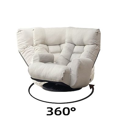 Swivel Accent Chair, Adjustable Head and Waist