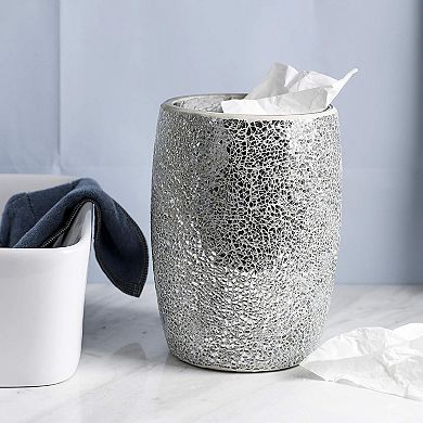 Mosaic Glass Decorative Bathroom Trash Can