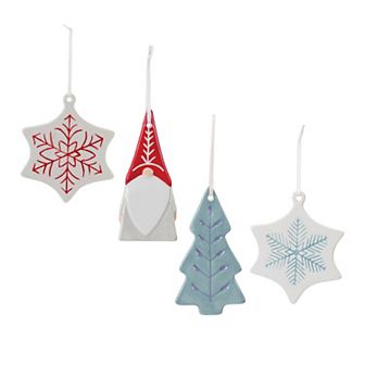 Melrose Etched Tree Ornaments 24 pc Set