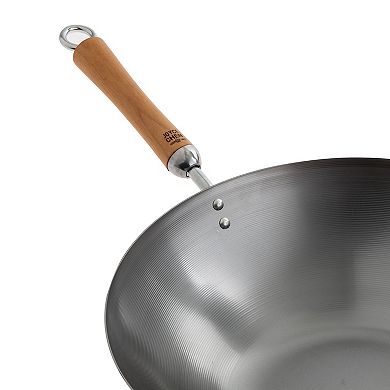 Joyce Chen 14-in. Carbon Steel Flat Wok