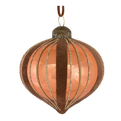 Melrose Copper Finish Glass Ornament 12-piece Set