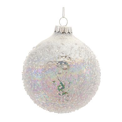 Melrose Beaded Iridescent Ornament 12-piece Set