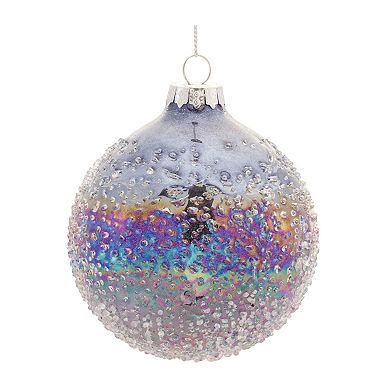 Melrose Beaded Iridescent Ornament 12-piece Set