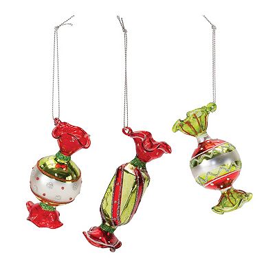 Melrose Wrapped Candy Ornament 12-piece Set