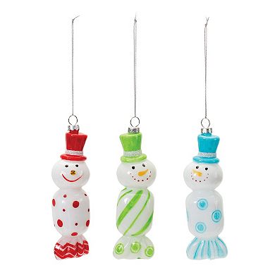 Melrose Candy Snowman 12-pc. Ornament Set