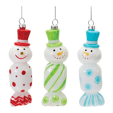Melrose Candy Snowman 12-pc. Ornament Set