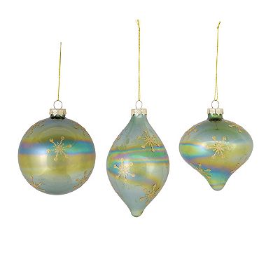 Melrose Iridescent Snowflake 6-pc. Ornament Set