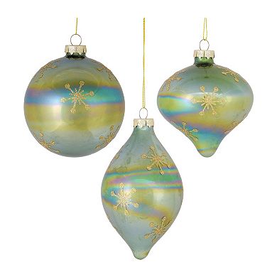 Melrose Iridescent Snowflake 6-pc. Ornament Set