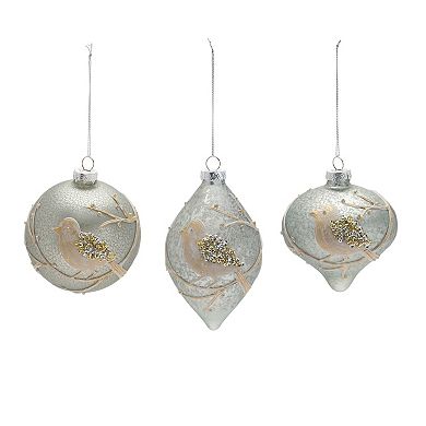Melrose Beaded Bird 6-pc. Ornament Set