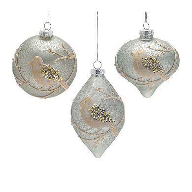 Melrose Beaded Bird 6-pc. Ornament Set
