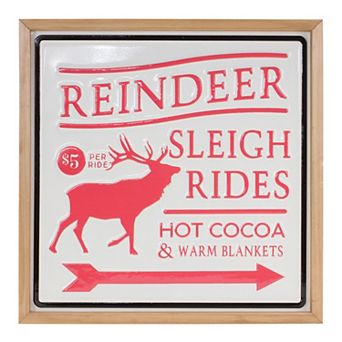 Melrose Reindeer Rides Sign