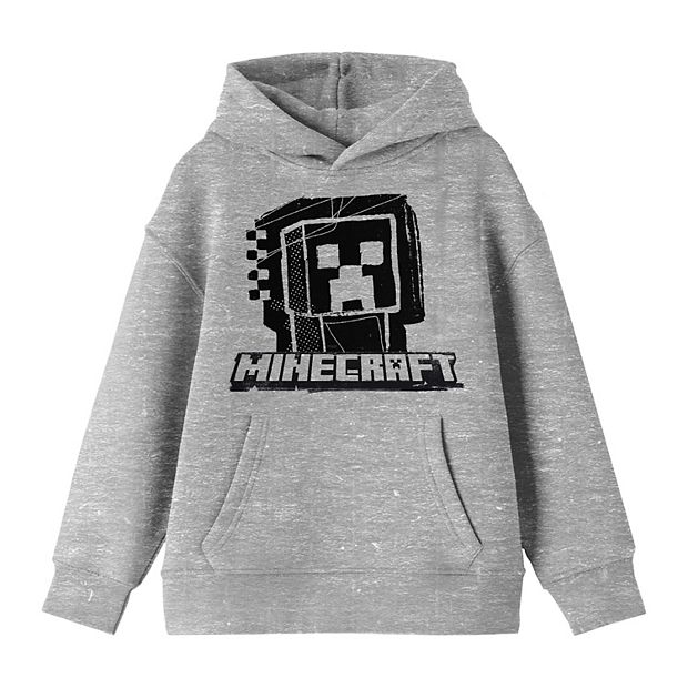 Minecraft Boys' Creeper Face Long Sleeve T-Shirt, Sizes XS-2XL