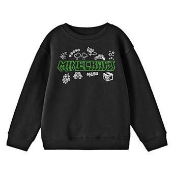 Boys 8-20 Minecraft Doodle Long Sleeve Graphic Tee