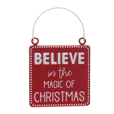 Melrose International Metal Gondola Ornament (Set of 12) main image 0
