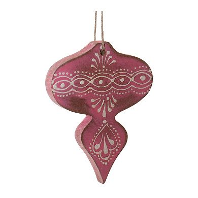 Melrose Wood Finial 6-pc. Ornament Set