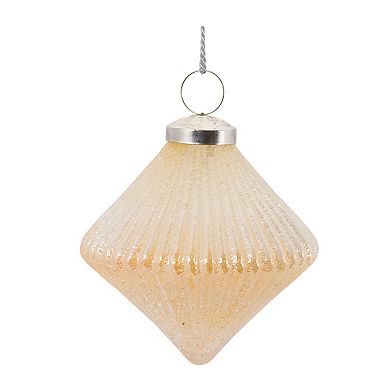 Melrose Ribbed Glass 6-pc. Ornament Set