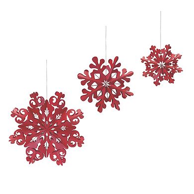 Melrose Paper Snowflake Ornament 6 pc Set