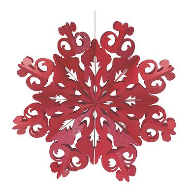 Melrose Paper Snowflake Ornament 6 pc Set