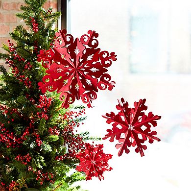 Melrose Paper Snowflake Ornament 6 pc Set