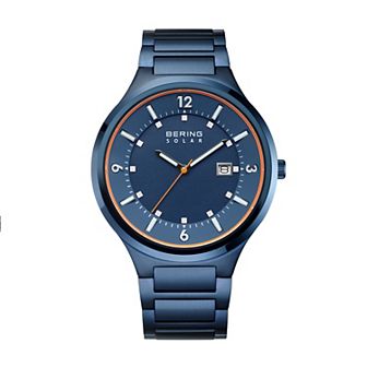 BERING Men's Slim Solar Stainless Steel Bracelet Watch