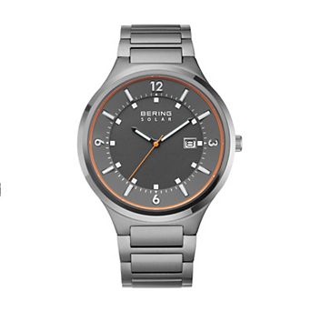 BERING Men's Slim Solar Stainless Steel Bracelet Watch