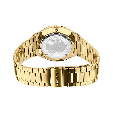 BERING Men's Classic Goldtone Stainless Steel Link Bracelet Watch