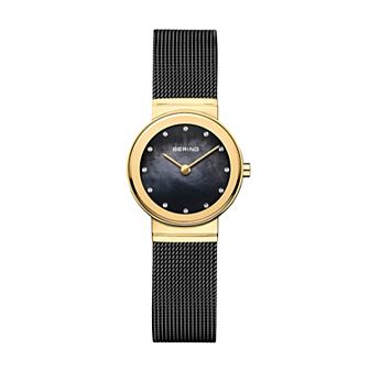 BERING Women's Classic Goldtone Stainless Steel Milanese Strap Watch
