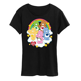 Women's Care Bears Group On Clouds Graphic Tee