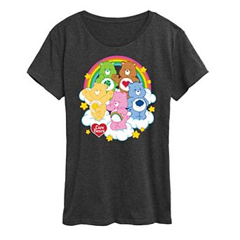 Women's Care Bears Group On Clouds Graphic Tee