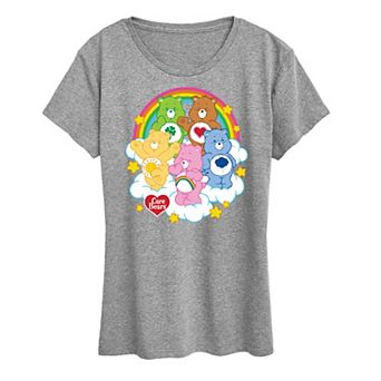 Women's Care Bears Group On Clouds Graphic Tee