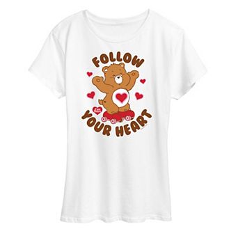 Women's Care Bears Follow Your Heart Graphic Tee