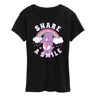 Women's Care Bears Share A Smile Graphic Tee